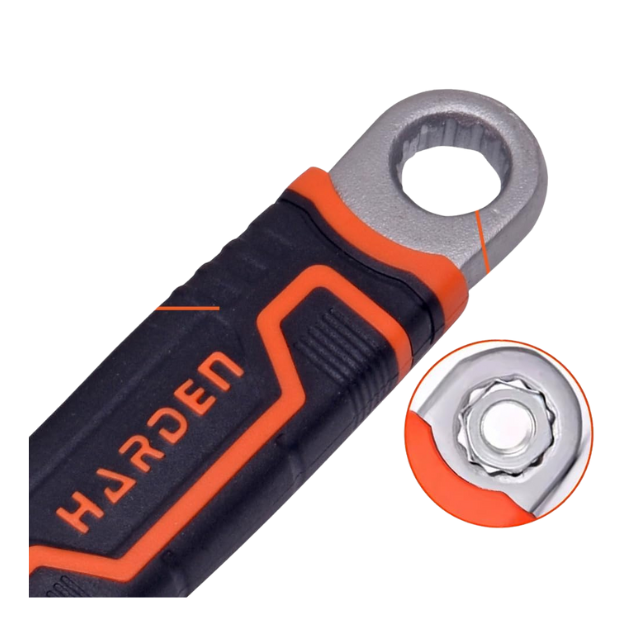 LLAVE FRANCESA 8\" MANGO ERGONOMICO HARDEN