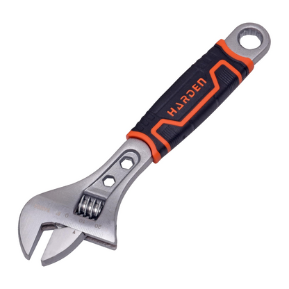 LLAVE FRANCESA 8\" MANGO ERGONOMICO HARDEN