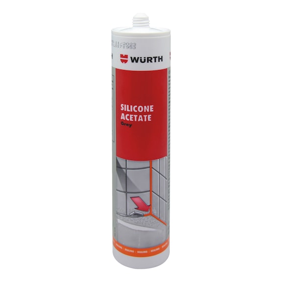SILICONA ACETICA GRIS-280ML - WURTH