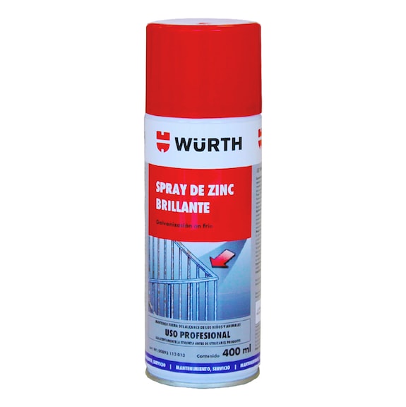 ZINC EN SPRAY BRILLANTE 400 ML - WURTH