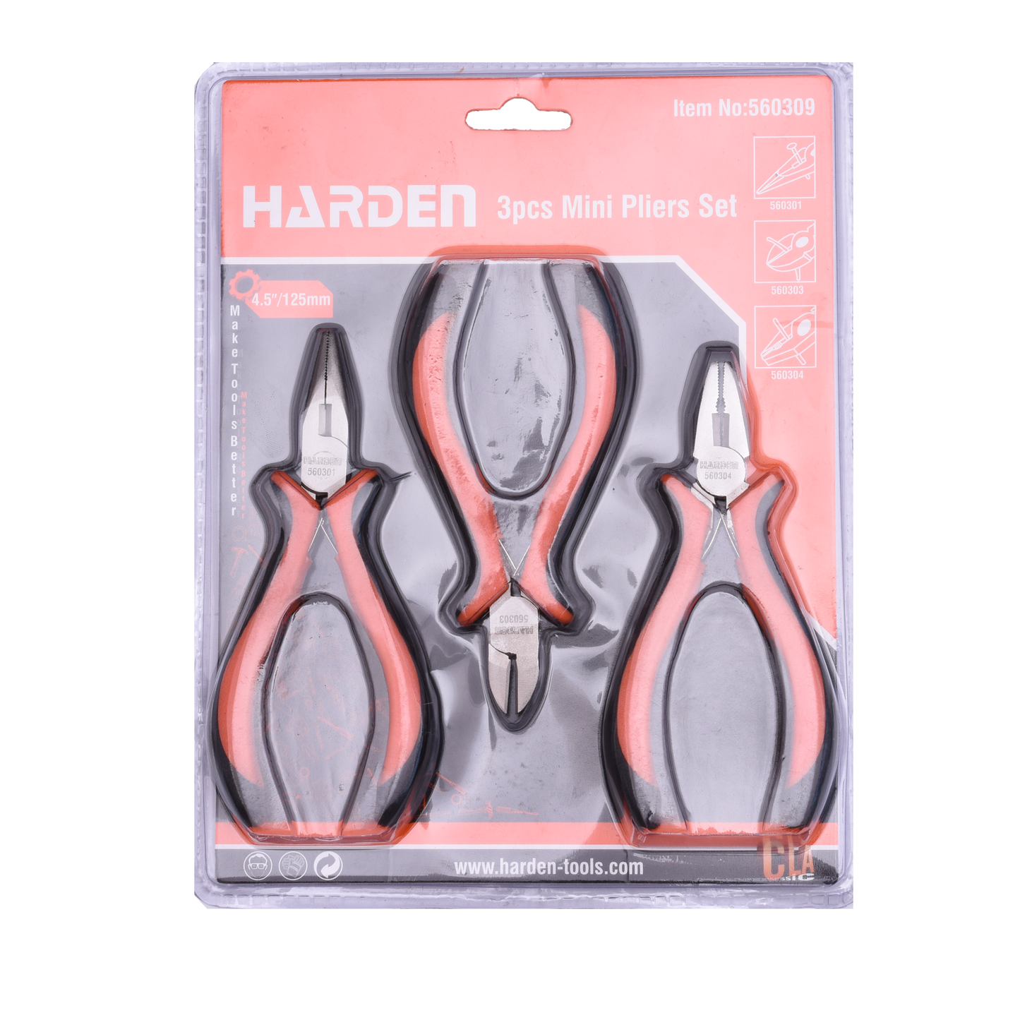 Set mini Alicates 3 piezas Harden