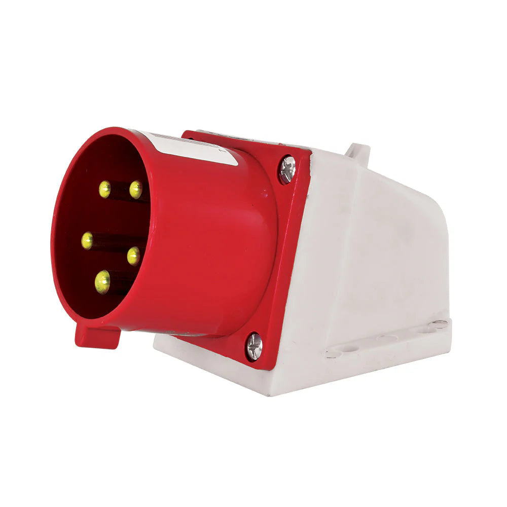 Enchufe industrial macho sobrepuesto IP44, 32A, 380V, 3P+N+T