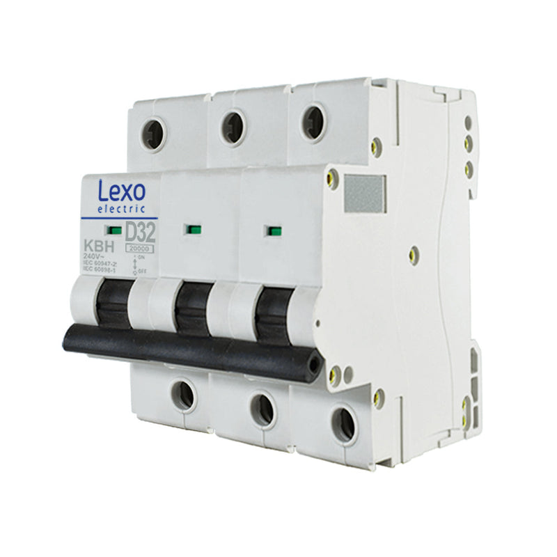 INTERRUPTOR AUTOMÁTICO 3X32A CURVA D 20KA