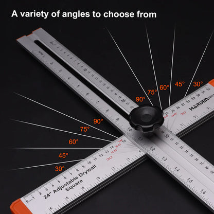 Escuadra T 24" ajustable aluminio HARDEN