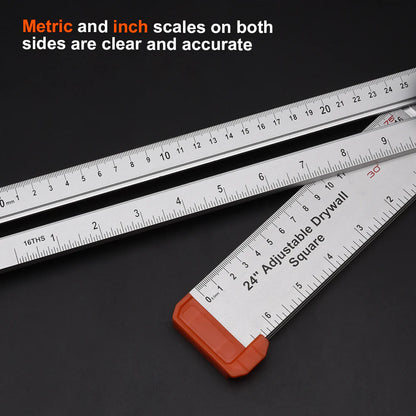 Escuadra T 24" ajustable aluminio HARDEN