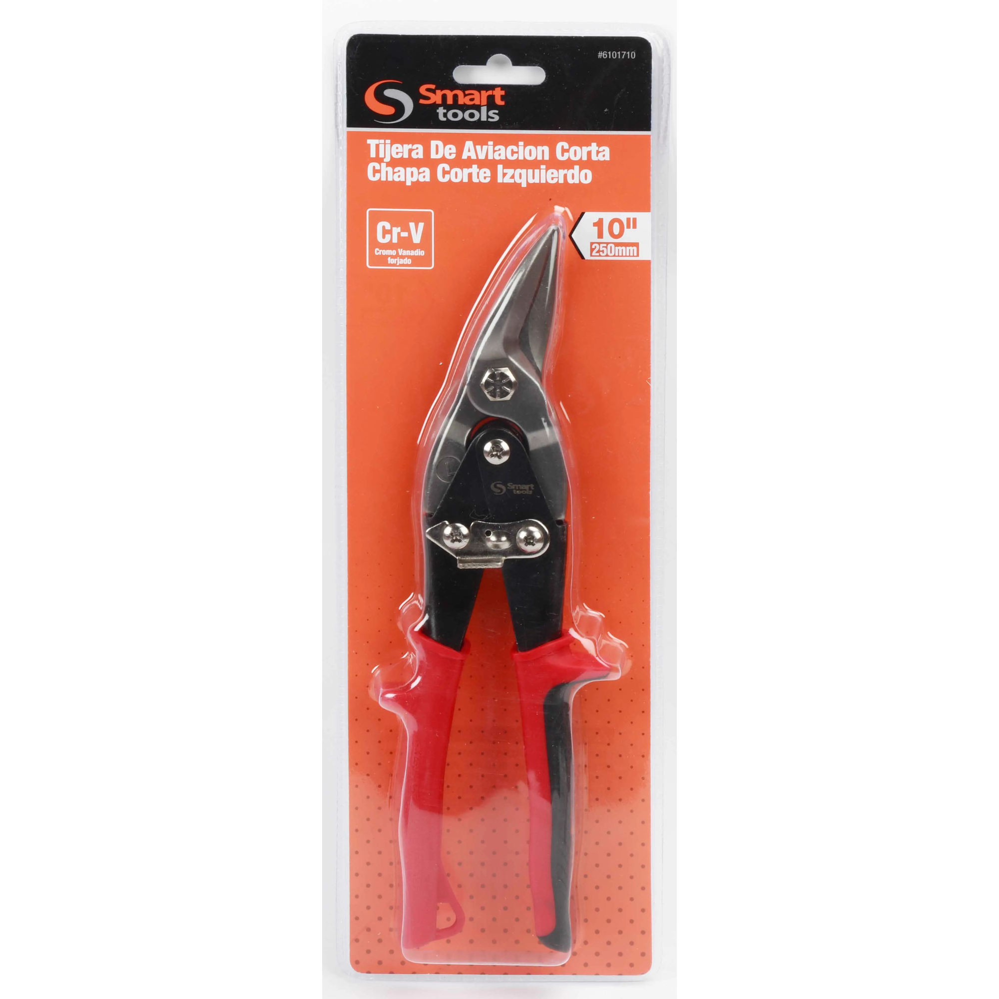 Tijera hojalatera tipo aviador corte izquierdo 10" Smart Tools