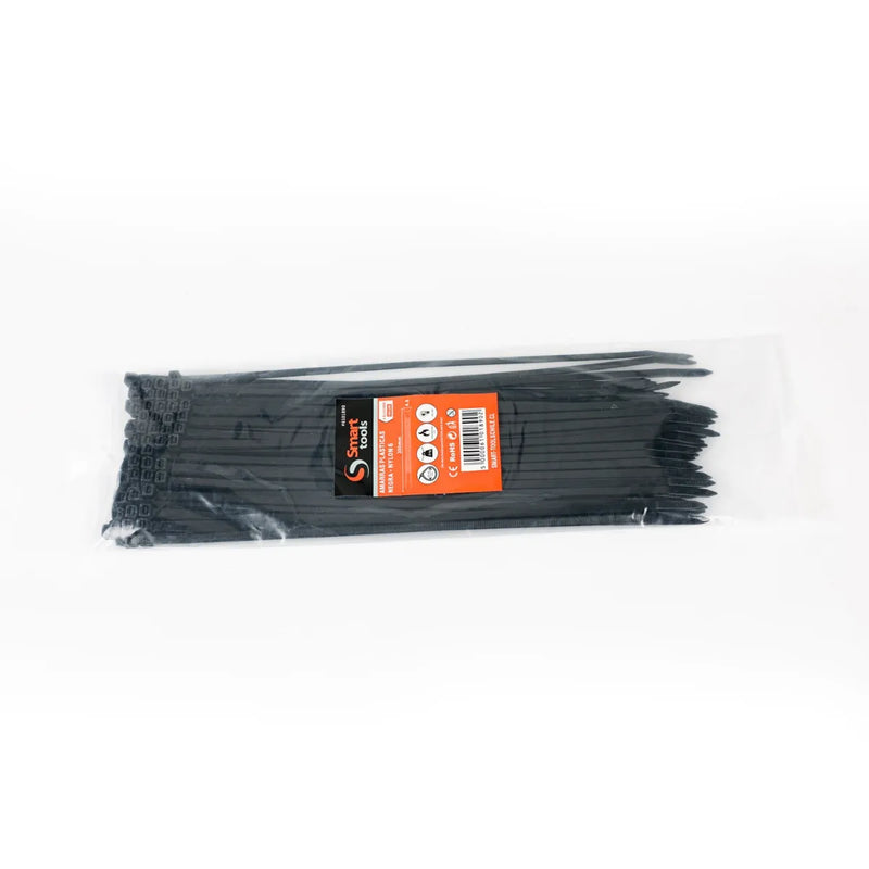 AMARRA PLASTICA NEGRA 4.8x300mm.100Unidades - SMART TOOLS