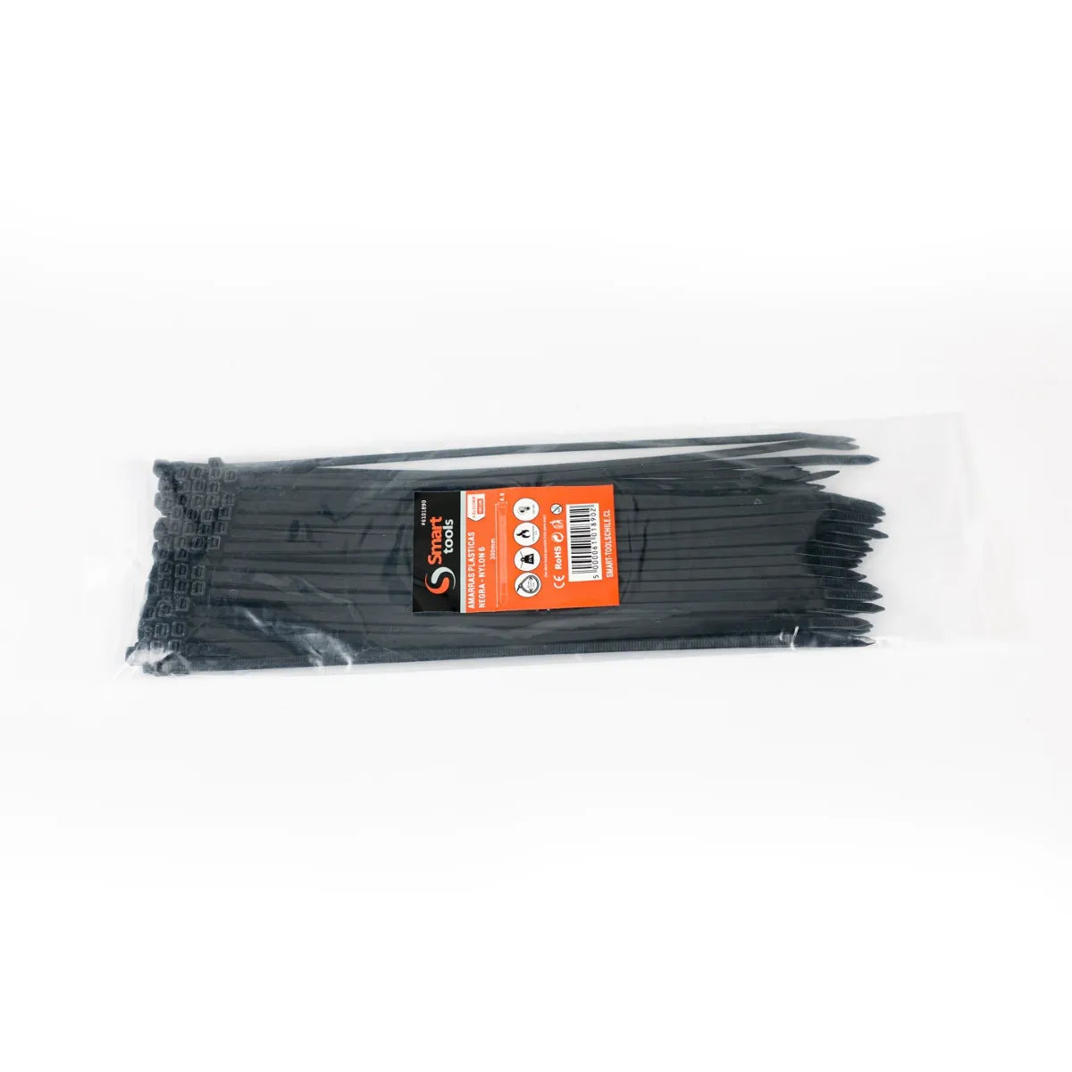 Amarra plastica negra 4.8x300mm.100unidades (SMARTTOOLS0028) - SMARTTOOLS
