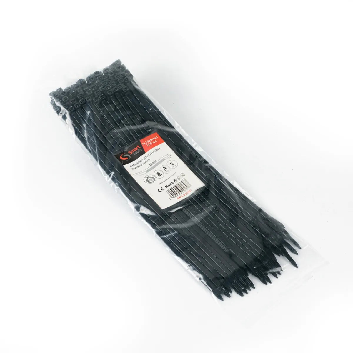 Amarra plastica negra 9.0x1020mm.100unidades (SMARTTOOLS0031) - SMARTTOOLS