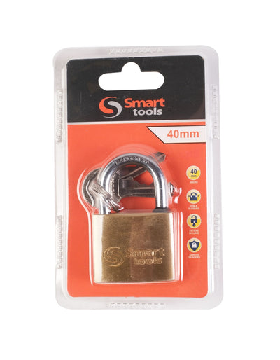 Candado de bronce forjado 40mm blister Smart Tools