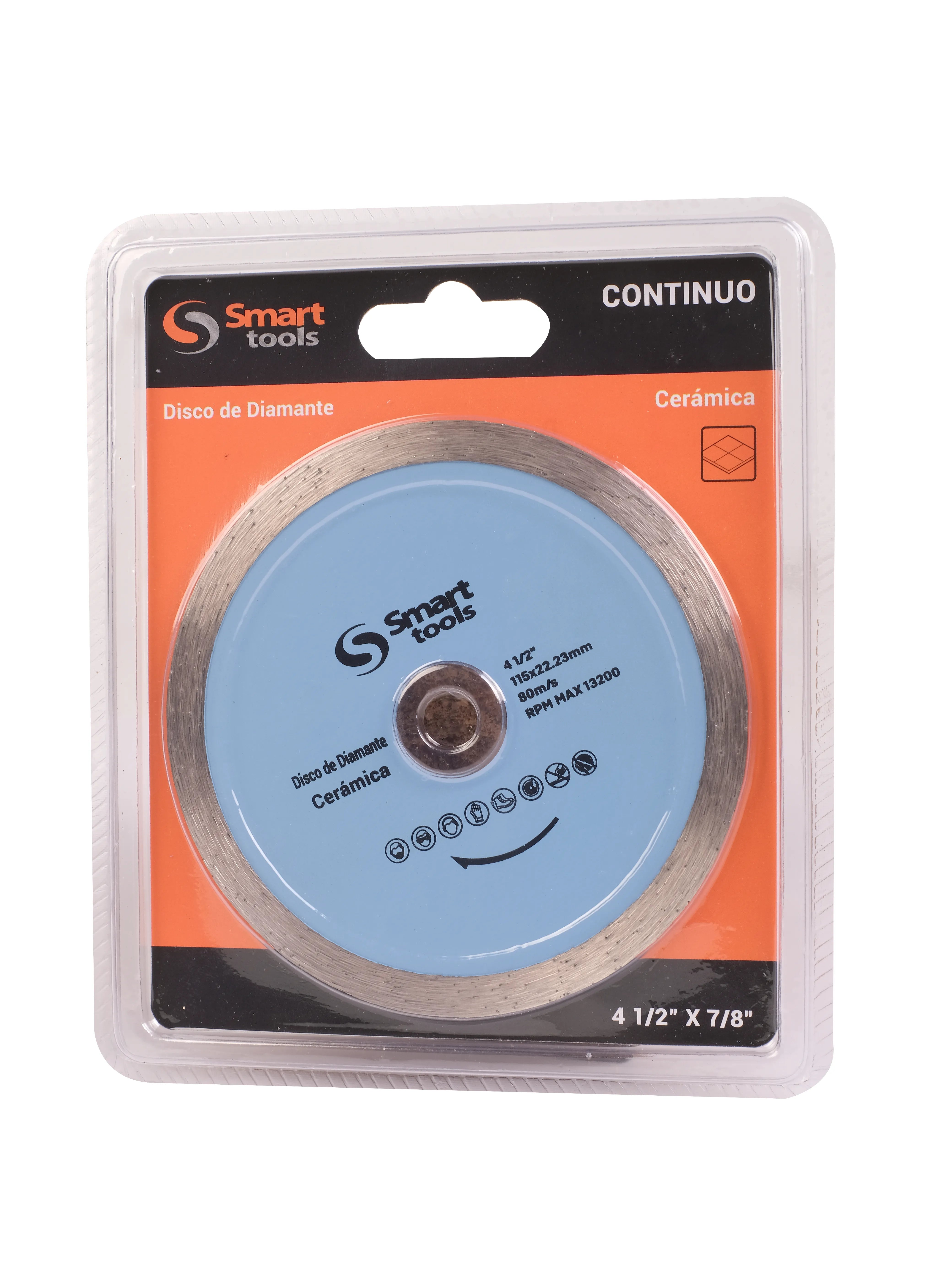 DISCO DIAMANTADO CORTE HUMEDO 4 1/2'' X 22MM - SMART TOOLS