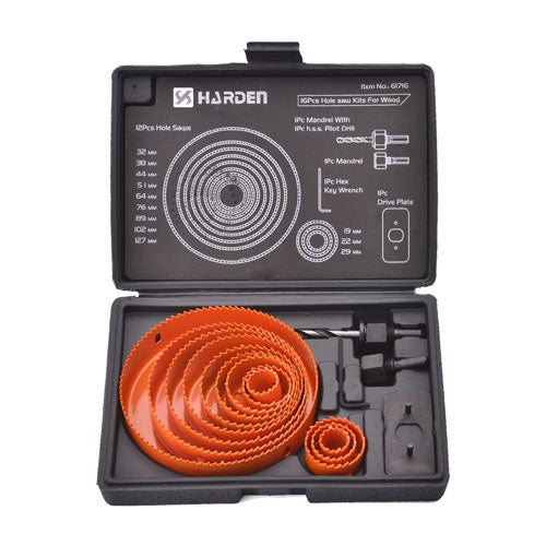 SET SIERRAS TIPO COPA 16 piezas HARDEN