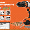 Taladro Impacto Inalambrico LI-ION 20V13MM, 60NM Smart Tools