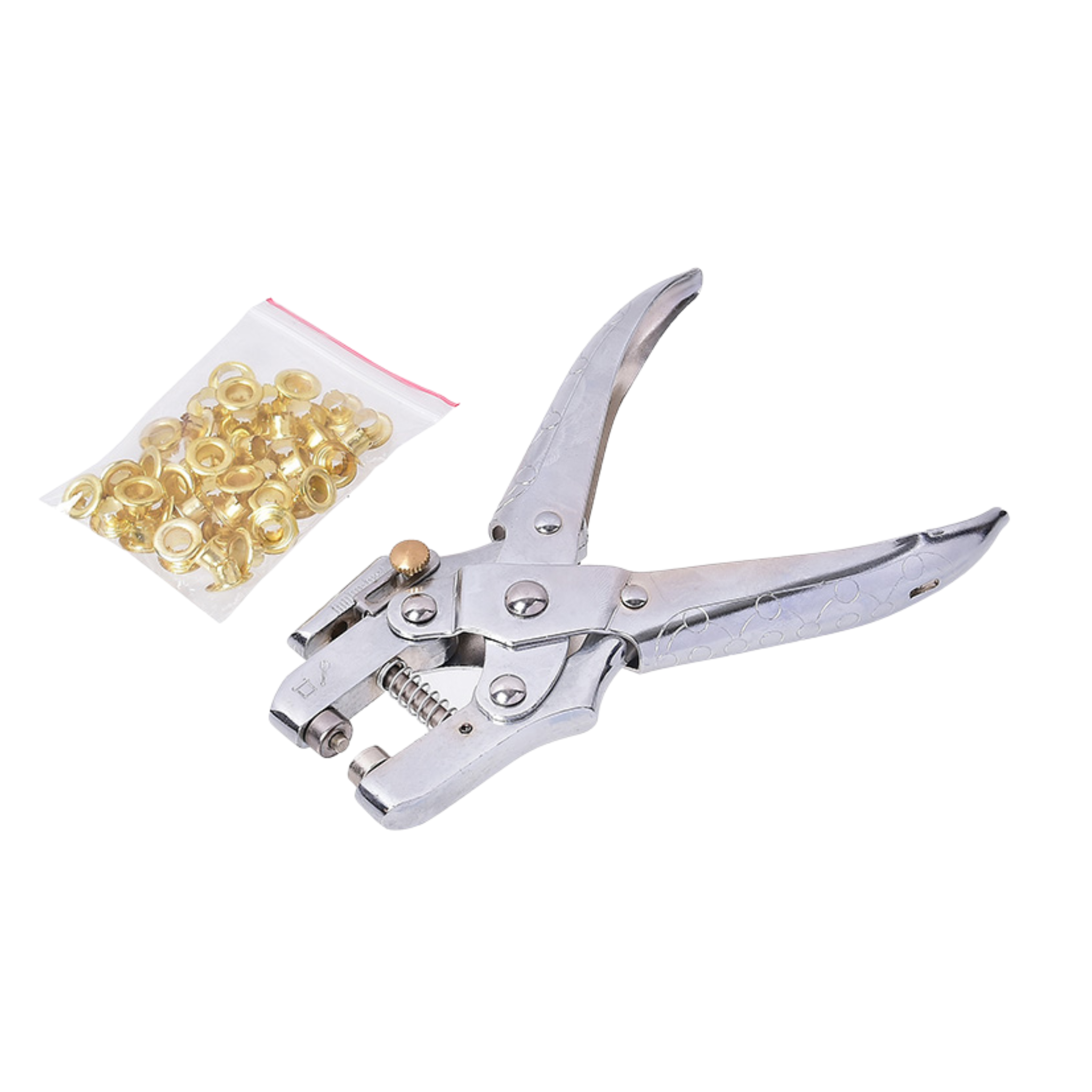 ALICATE P/OJETILLO TACTIX # 217203 - CON 50 OJETILLOS 6 MM