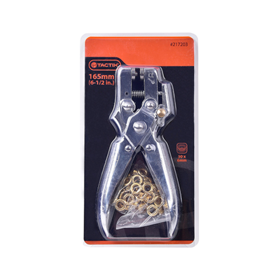 ALICATE P/OJETILLO TACTIX # 217203 - CON 50 OJETILLOS 6 MM