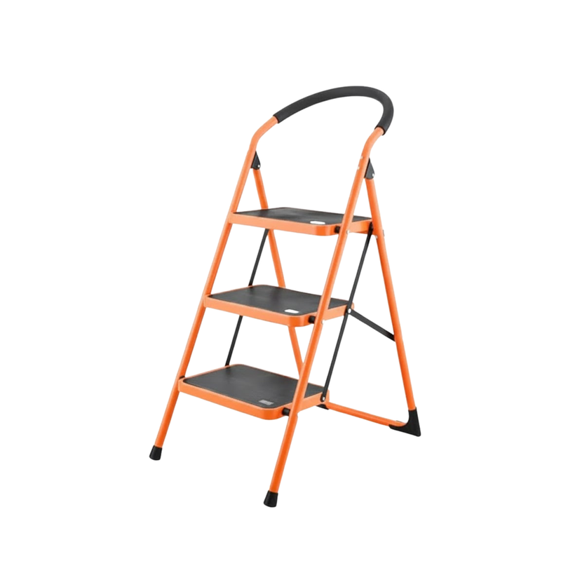 Escalera Tijera Acero 3 Escalones Wokin