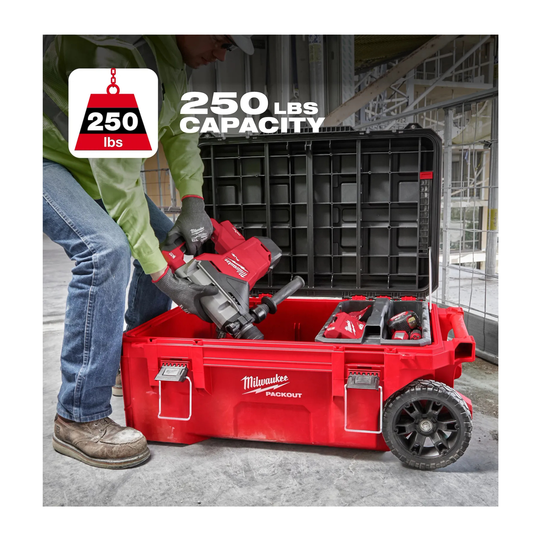 CAJA DE HERRAMIENTAS CON RUEDAS PACKOUT (48-22-8428) MILWAUKEE