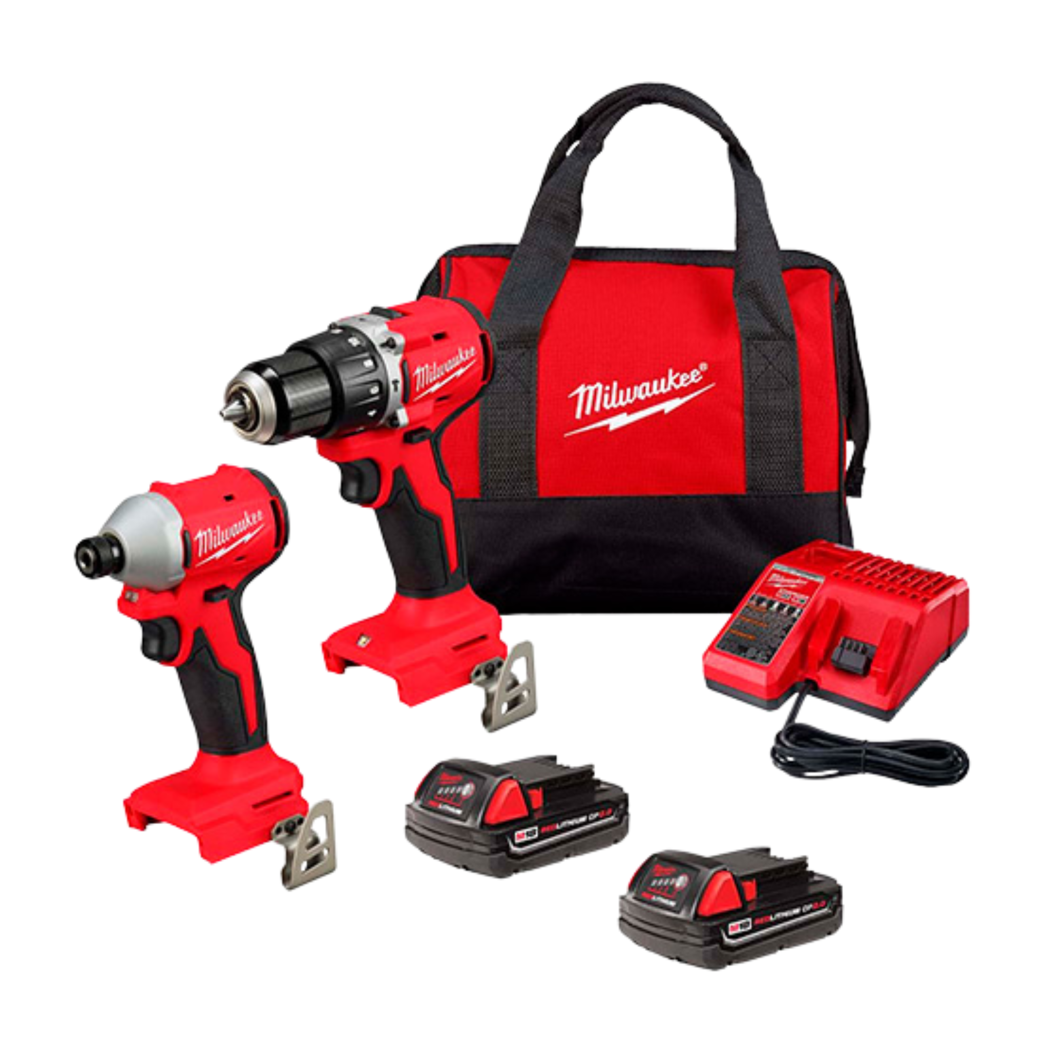 KIT TALADRO PERCUTOR Y ATORNILLADOR DE IMPACTO 18V 3610-259 - MILWAUKEE