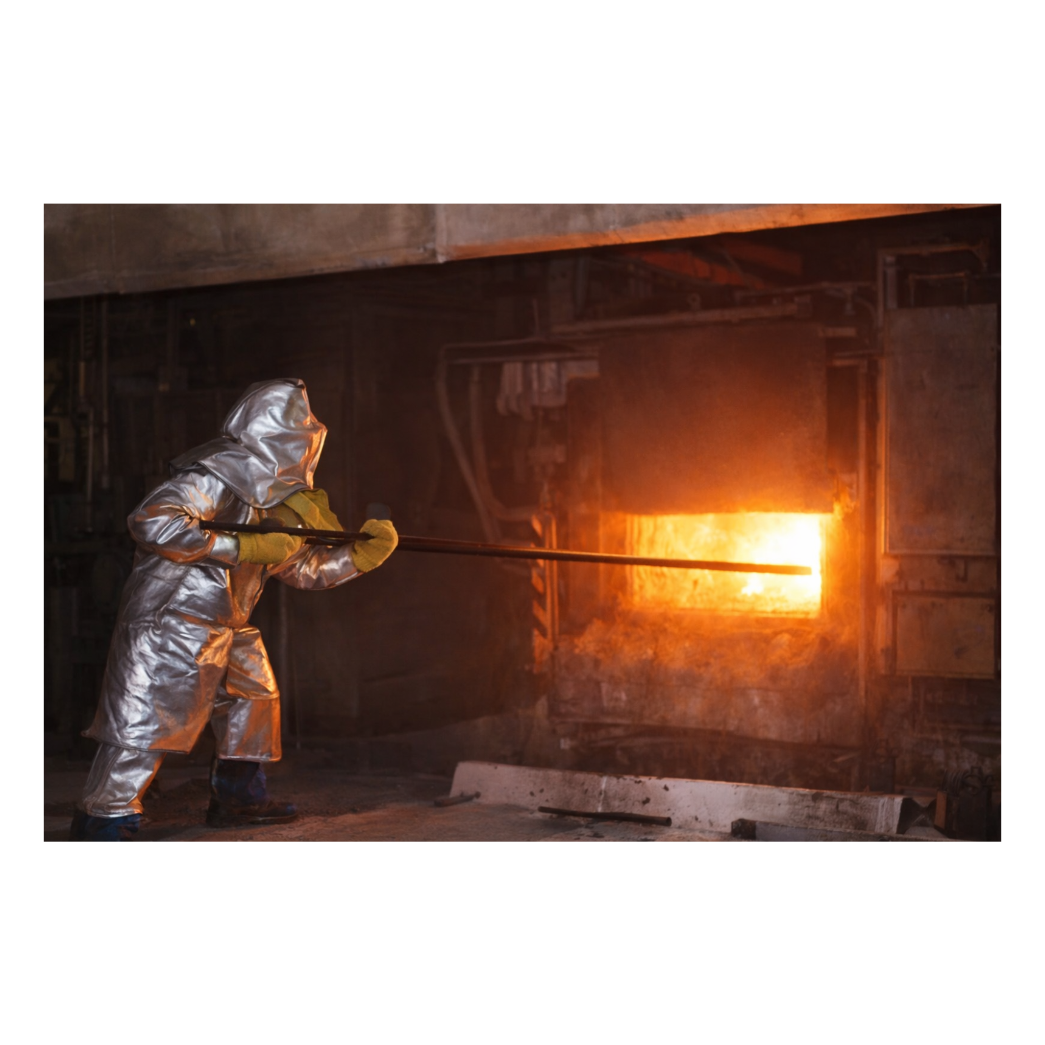 Guante aluminizado tejido aramida - Ignifugas