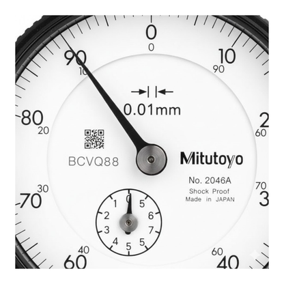 Reloj comparador  0.01 mm. rango 10 mm. (2046a) - MITUTOYO