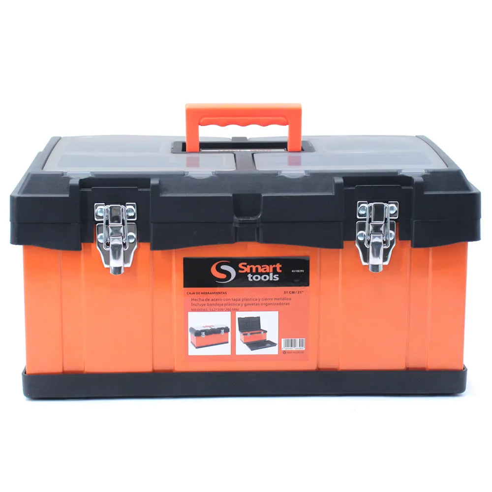 CAJA HERR. 21” Acero/Plastico con cierre metálico - SMART TOOLS