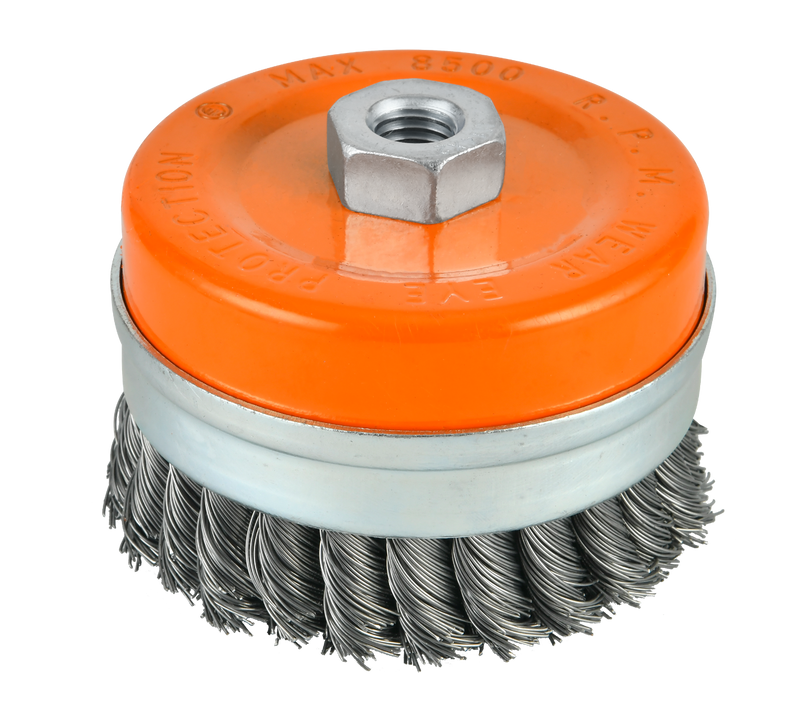 GRATA COPA CONICA ACERO TRENZADO 4 M14X2 - SMART TOOLS
