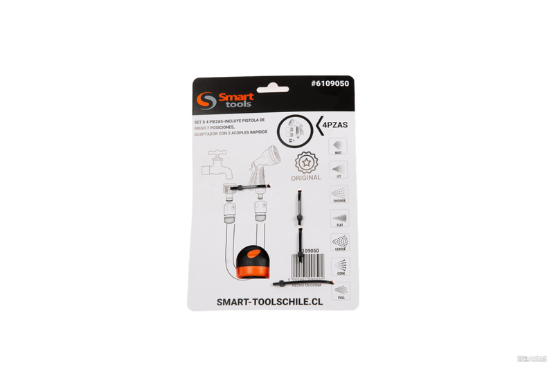 PISTOLA RIEGO + ACOPLES - SMART TOOLS