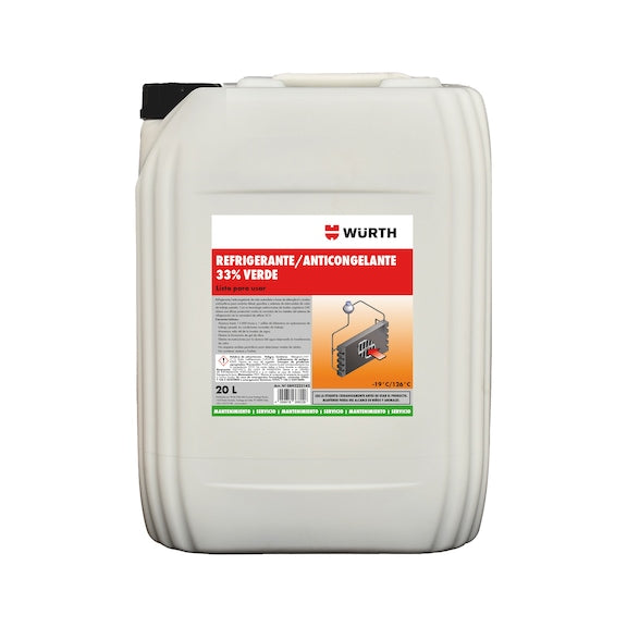 REFRIGERANTE ORGANICO 33% VERDE 20L - WURTH