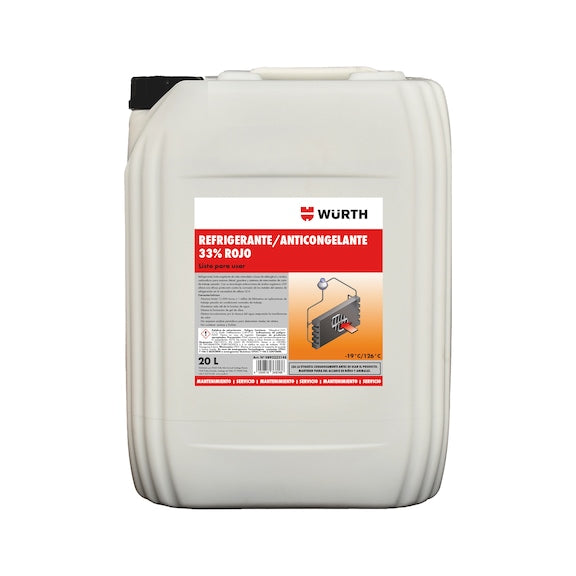 REFRIGERANTE ORGANICO 33% ROJO 20L - WURTH