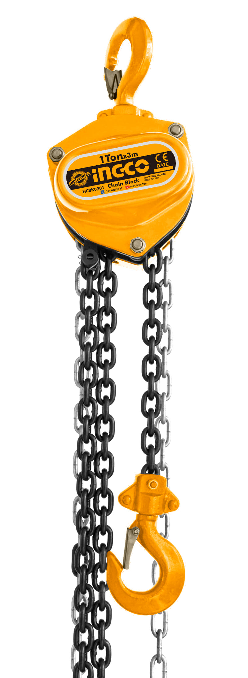 TECLE INGCO CADENA 1 TON X 3 MTS # HCBK0201