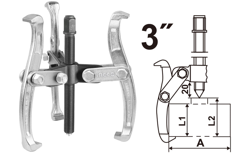 EXTRACTOR POLEA INGCO TRES MORDAZAS 3