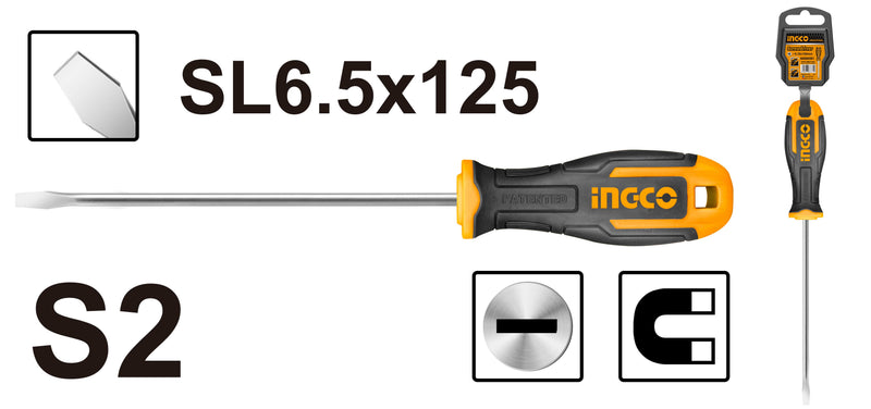 ATORNILLADOR INGCO CARPINTERO 6,5 x125 MM # HS686125(OF)
