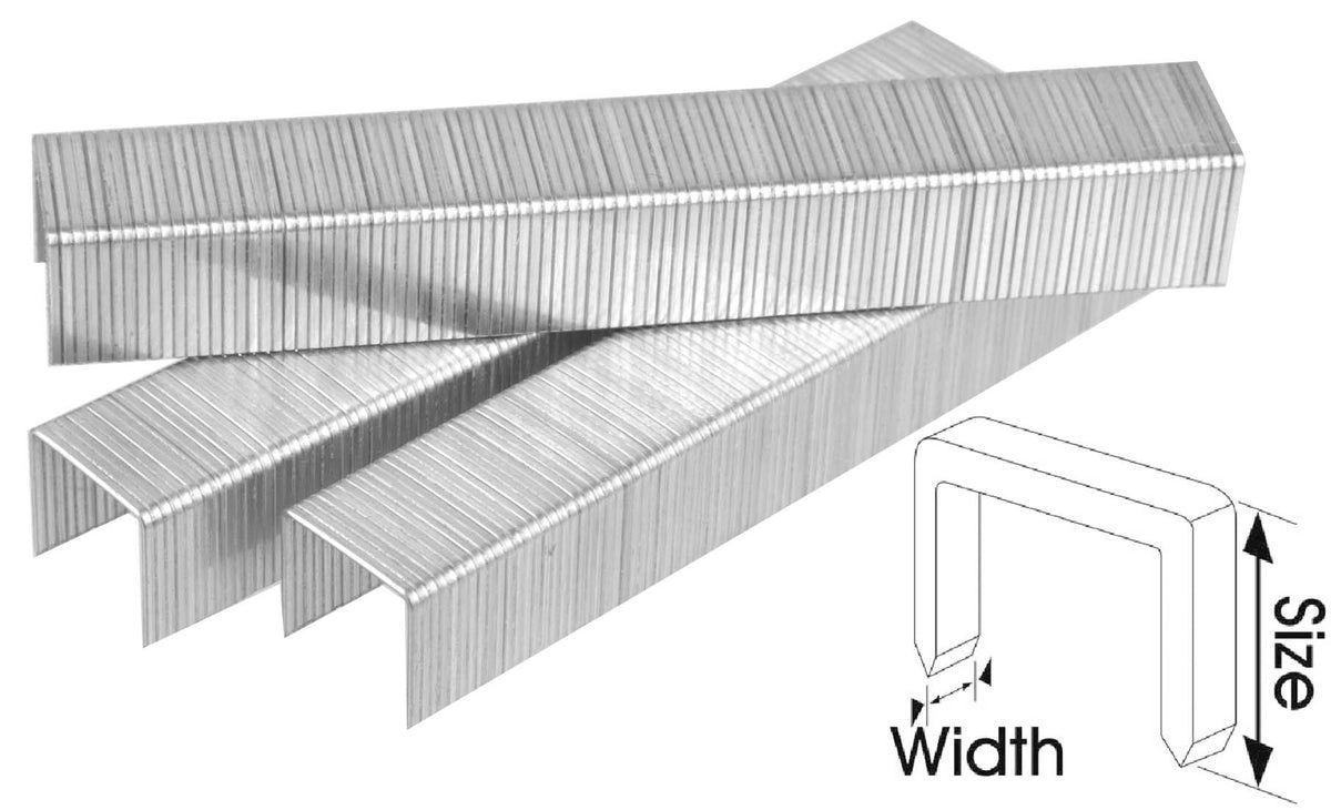 GRAPA INGCO  7/16"   ANCHO 1,2 MM CAJA 1.000 PZAS # STS0212
