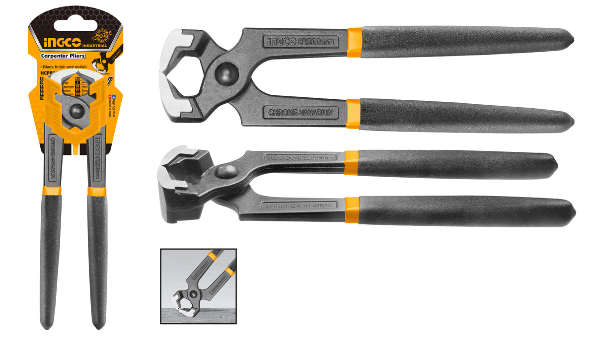TENAZA CARPINTERO INGCO  - 200 MM/8"  # HCPP02200