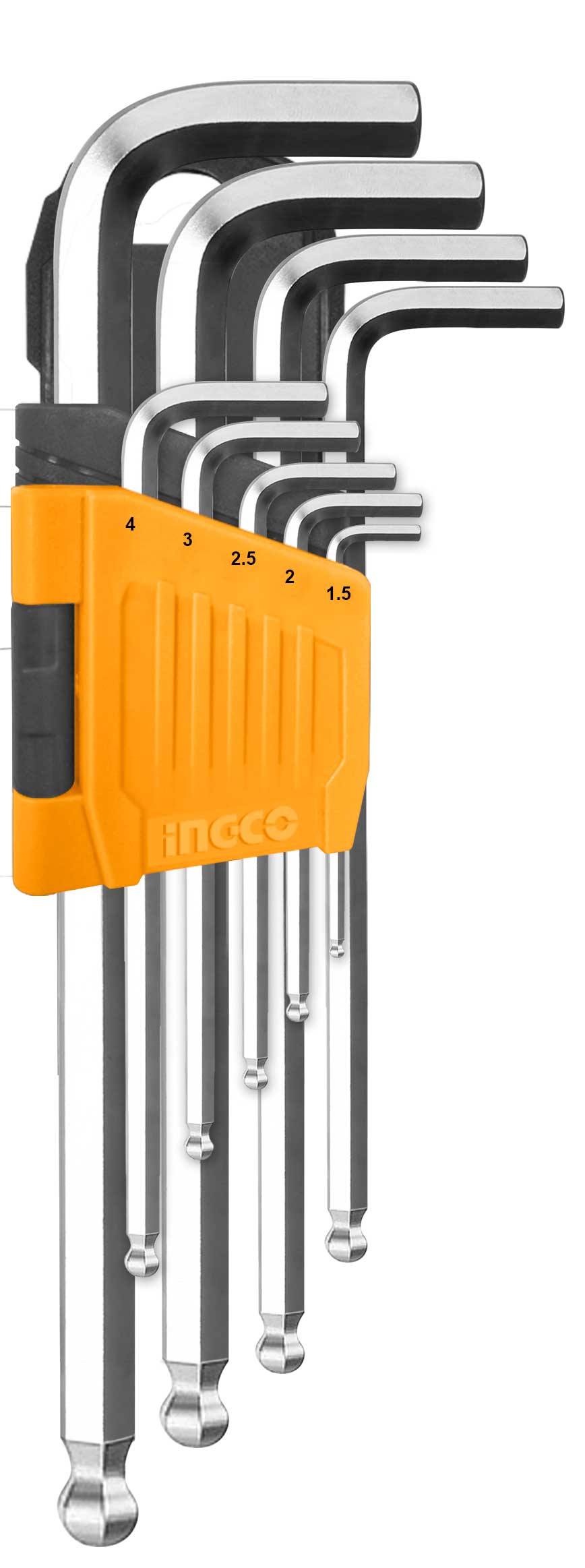 LLAVE ALLEN INGCO HEXAGONAL PTA. BOLA JGO 9 PZS.  # HHK12091