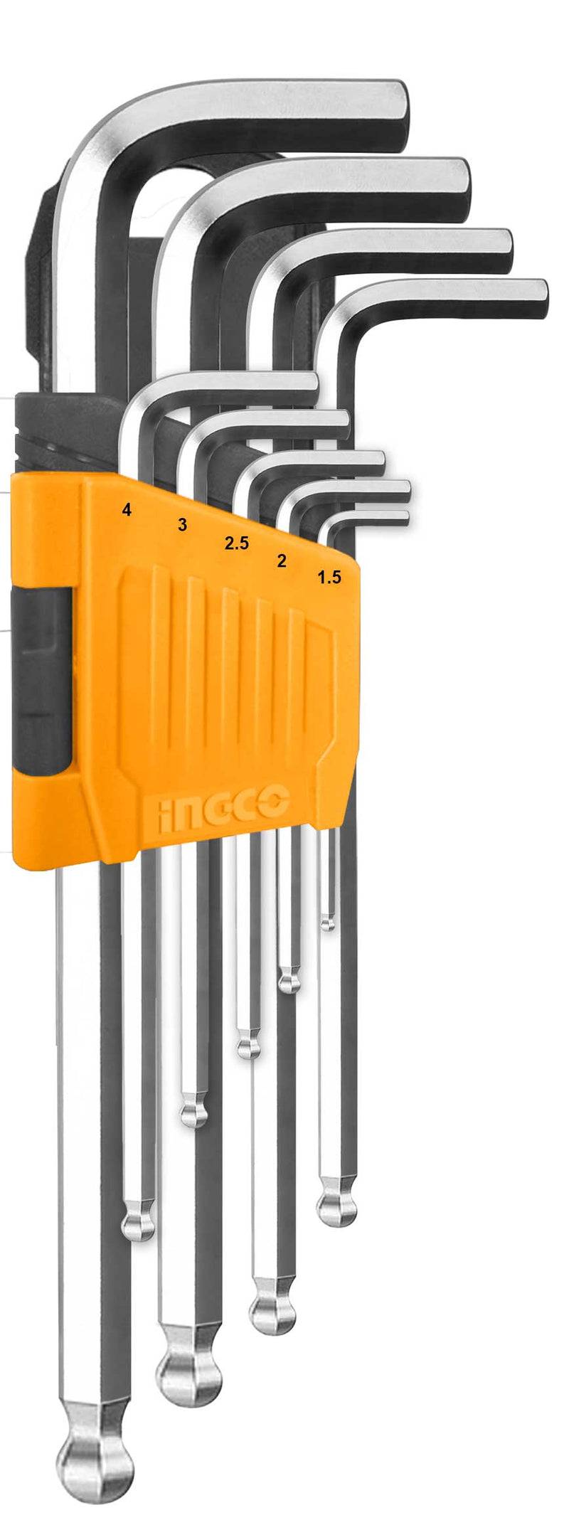 LLAVE ALLEN INGCO HEXAGONAL PTA. BOLA JGO 9 PZS.  # HHK12091