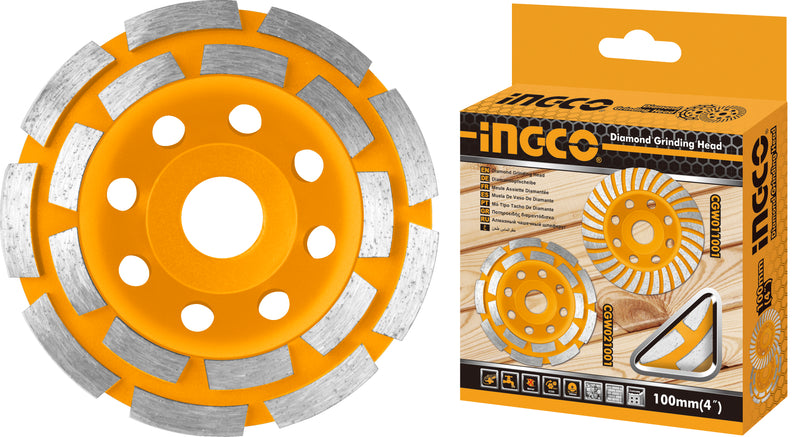 DISCO DIAMANTADO DESBASTE DOBLE HILERA INGCO P/HOMIGON 115 MM # CGW021151
