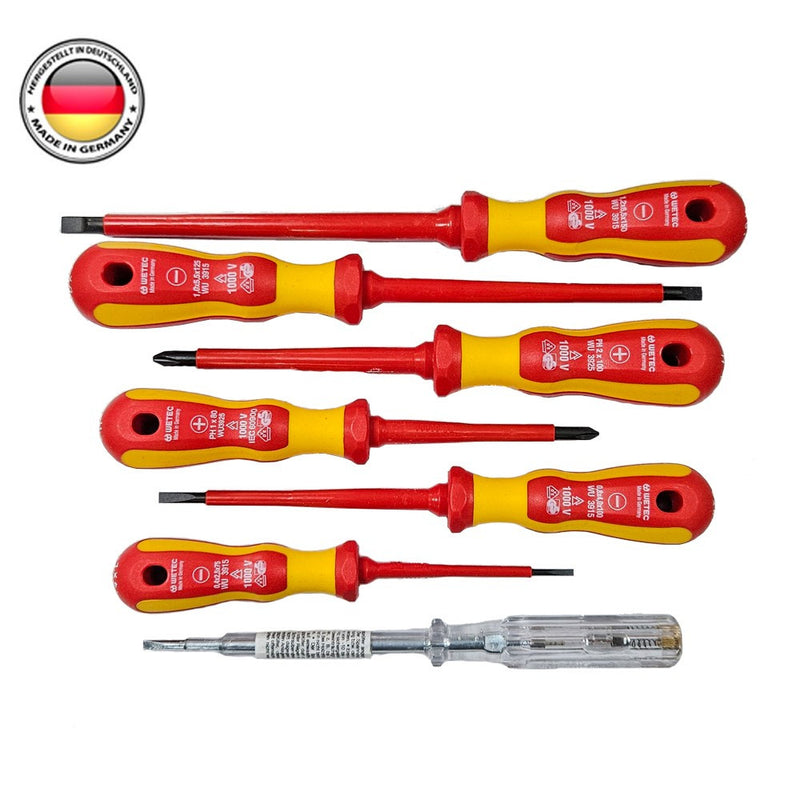 Set de 7 Atornilladores Aislados a 1000V WETEC