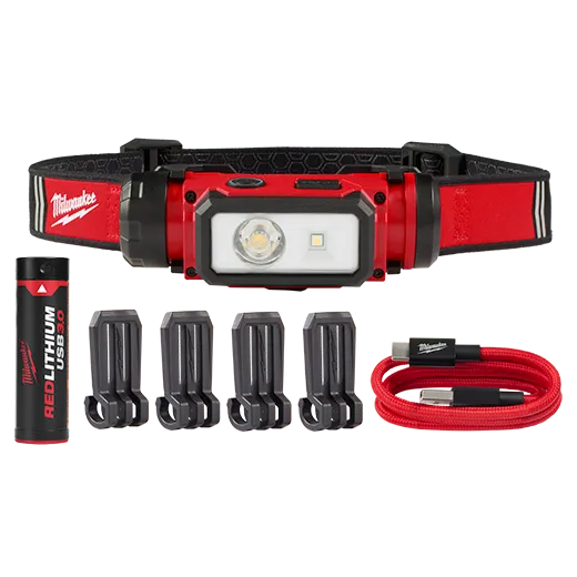 Lámpara para casco recargable mediante USB REDLITHIUM™ Milwaukee