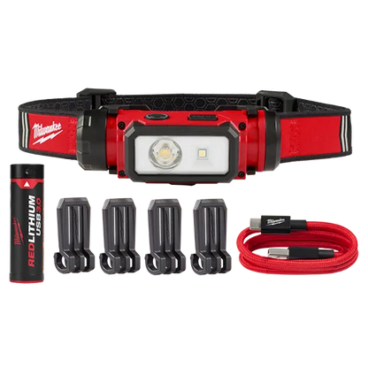 Lámpara para casco recargable mediante USB REDLITHIUM™ Milwaukee