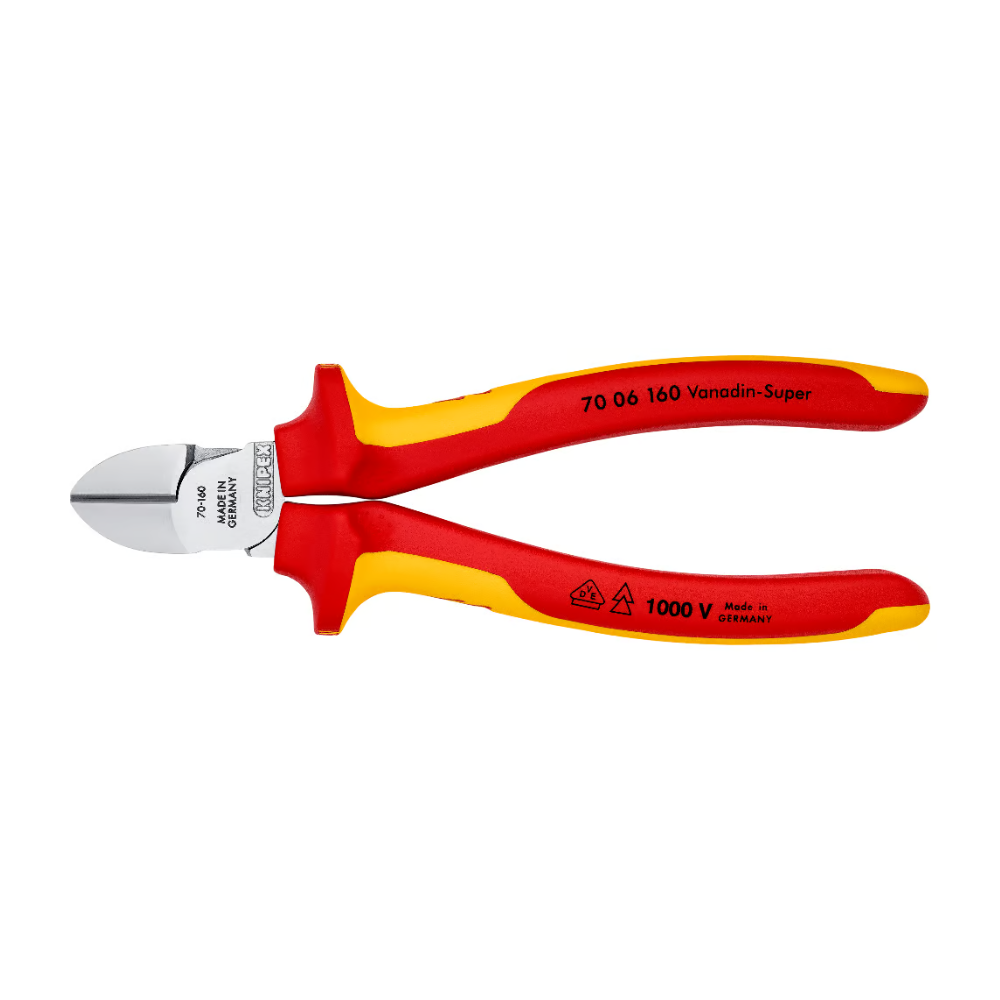 Alicates de corte lateral aislado VDE 1000V 6" Knipex