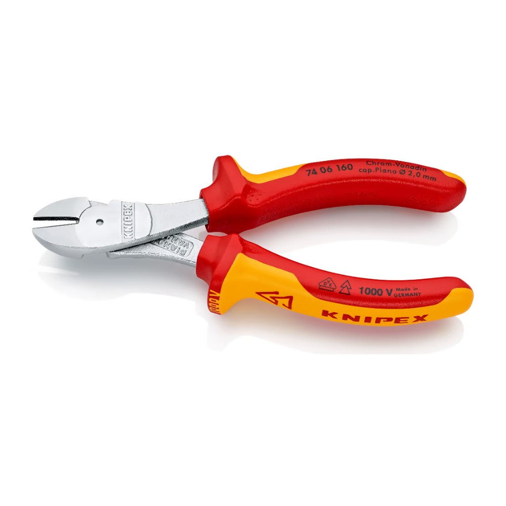 Alicates de corte diagonal de fuerza aislado VDE 1000V 6" Knipex