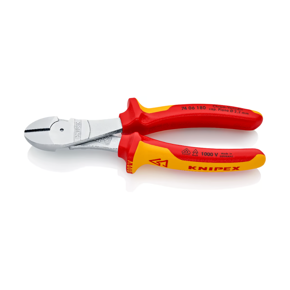 Alicates de corte diagonal de fuerza aislado VDE 1000V 7" Knipex