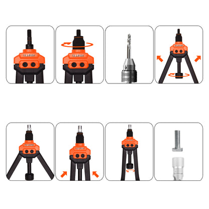 Remachadora profesional de tuercas 16" Harden