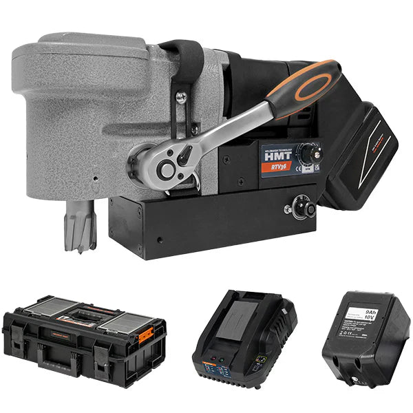 Kit Taladro Magnético RTV36 Incluye 2 x Baterías 9Ah + Cargador