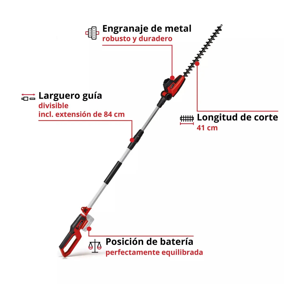 Cortasetos inalambrico #gc-hh 18/45 li t (3410585) - EINHELL