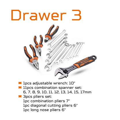 Caja de Herramientas con 98 Piezas (901098) Wokin