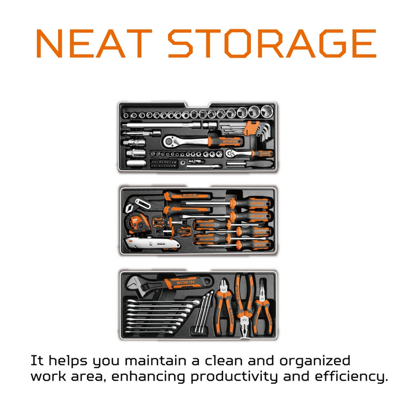 Caja de Herramientas con 98 Piezas (901098) Wokin