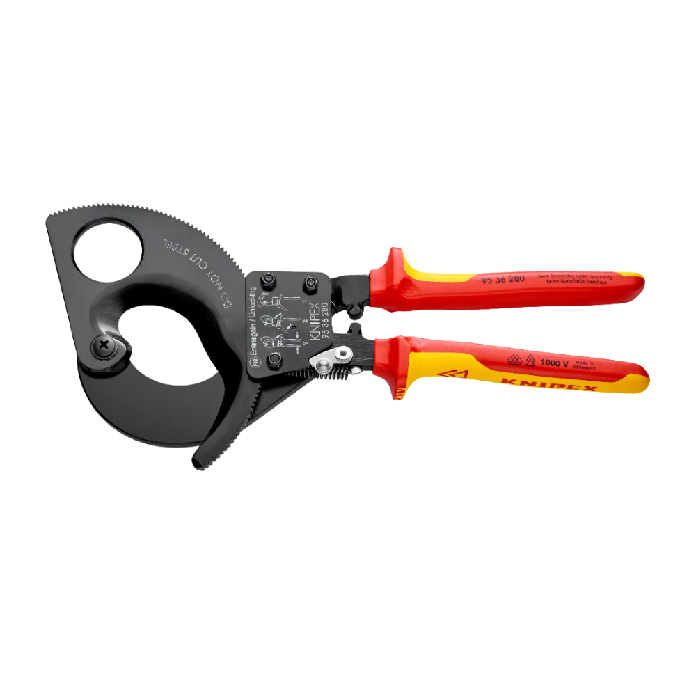 Cortacables con chicharra 11" aislado VDE 1000V Knipex