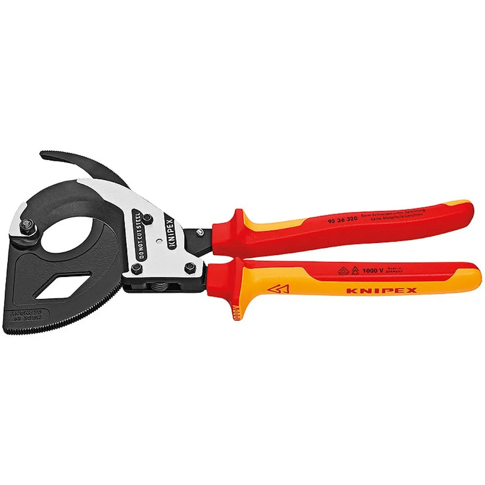 Cortacables con chicharra 12.5" 3 velocidades aislado VDE 1000V Knipex